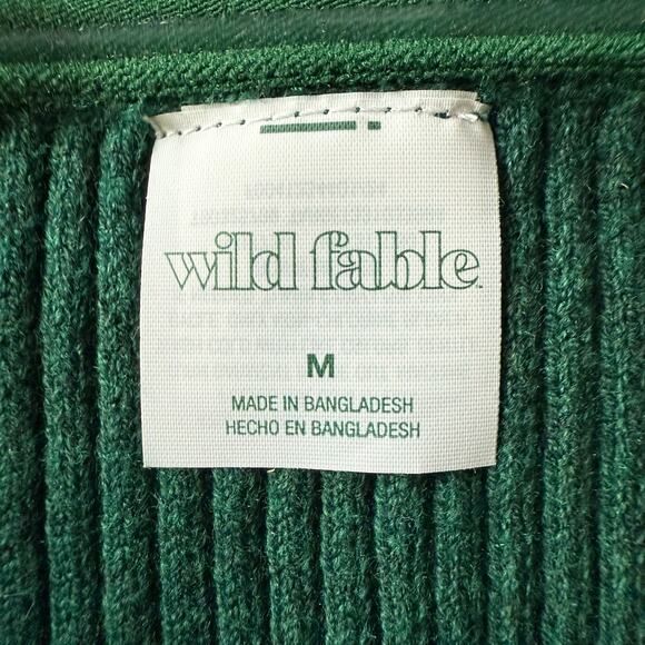Wild Fable Ribbed Tube Top, Green Size Medium, Stretchy - Picture 3 of 4